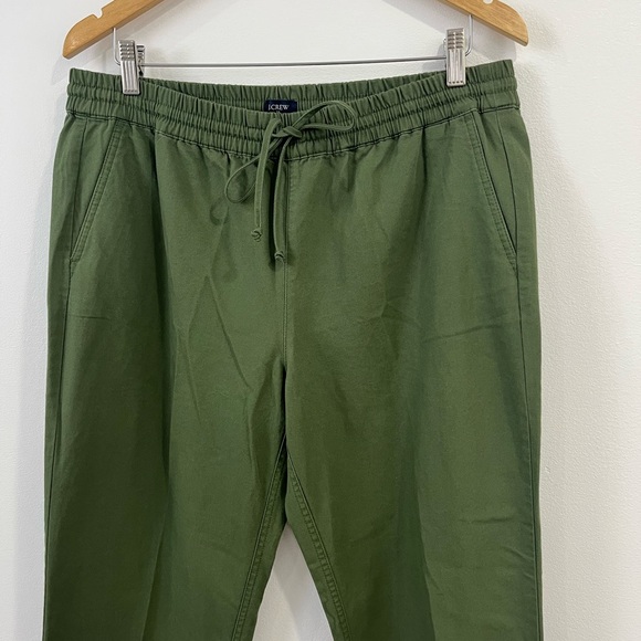 J. Crew Lightweight Jogger Pants Cotton Tencel  BA130 Drawstring Green 12 - Picture 3 of 9
